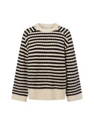 EDITED sweter z dzianiny z zawartością wełny - Lennon Kobiety beżowy, M. Brązowe swetry Edited, m, bez wzorów, z dzianiny, bez ramiączek. Za 229.95 zł.