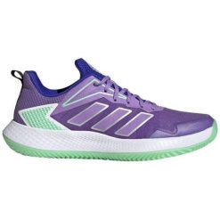 Buty sportowe adidas Defiant Speed Clay fioletowe damskie. Fioletowe buty sportowe lifestyle adidas, bez wzorów, z materiału, bez zapięcia. W wyprzedaży za 462.60 zł.