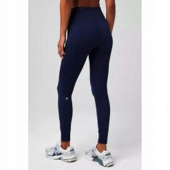 FABLETICS Damskie Legginsy Sportowe Wysoki Stan Oasis PureLuxe. Niebieskie legginsy sportowe FABLETICS, l, bez wzorów, z elastanu, z podwyższonym stanem, na fitness i siłownię. Za 299.99 zł.