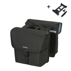 Torba tylna z poliestru Basil Go Mik 2.0 32L. Czarne torby sportowe BASIL, bez wzorów, z materiału. Za 365.82 zł.