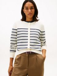 Tommy Hilfiger Kardigan Kobiety biały|niebieski, XL. Białe swetry Tommy Hilfiger, xl, bez wzorów, z bawełny, bez ramiączek. Za 429.95 zł.