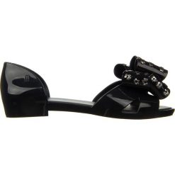 Baleriny Melissa Seduction VI AD Black Silver 010409, Czarny, Guma. Czarne baleriny Melissa, z aplikacjami, z gumy, z otwartym noskiem, bez obcasa, bez zapięcia. Za 289.99 zł.