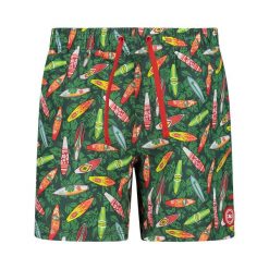 Szorty dla dzieci CMP. Zielone szorty CMP, bez wzorów, sportowe. Za 150.00 zł.