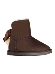 Geographical Norway Botki zimowe "Oponpon" w kolorze brązowym rozmiar: 37. Brązowe botki Geographical Norway, bez wzorów, z futra, bez obcasa, bez zapięcia. Za 126.99 zł.