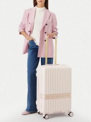 Nine West Walizka średnia CEO-NW-M-003-10 Różowy jasny. Czerwone walizki Nine West, średnie. Za 359.99 zł.