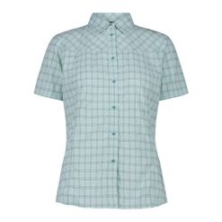 Koszula damska stretch CMP. Zielone koszule CMP, xl, bez wzorów, z tkaniny, bez kołnierzyka, bez ramiączek. Za 231.50 zł.