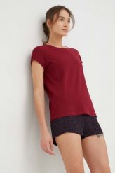 Tommy Hilfiger piżama damska kolor bordowy. Czerwone piżamy Tommy Hilfiger, l, bez wzorów, bez kołnierzyka, bez ramiączek. W wyprzedaży za 219.99 zł.
