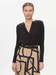 Kaffe Bluzka Calina 10503789 Czarny Regular Fit. Czarne bluzki Kaffe, bez wzorów, z wiskozy, bez kołnierzyka, bez ramiączek. Za 109.99 zł.