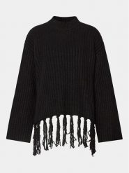 Edited Sweter Narumol Czarny Oversize. Czarne swetry Edited, bez wzorów, z bawełny, bez ramiączek. Za 419.99 zł.