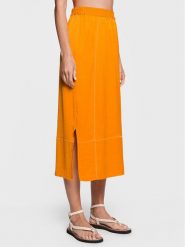 American Vintage Spódnica midi Widland WID13CE23 Pomarańczowy Regular Fit. Brązowe spódnice American Vintage, l, bez wzorów, z syntetyku, vintage, midi. Za 399.99 zł.