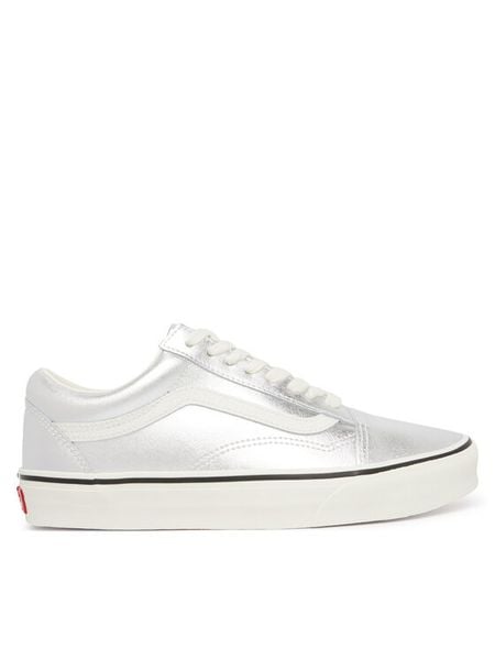 Vans Tenisówki Old Skool VN000E8WH271 Srebrny. Szare trampki Vans, bez wzorów, ze skóry, bez zapięcia. Za 284.99 zł.