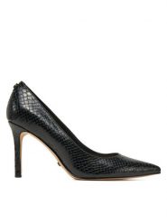 Guess Szpilki FLPDB4 PEL08 Czarny. Czarne szpilki Guess, z aplikacjami, ze skóry, bez obcasa, na szpilce, bez zapięcia. Za 459.99 zł.