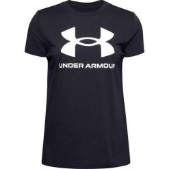 Koszulka sportowa damska Under Armour Live Sportstyle Graphic SS. Białe t-shirty sportowe Under Armour, s, bez wzorów, bez ramiączek, na fitness i siłownię. Za 244.00 zł.
