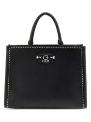 Guess Torebka w kolorze czarnym - 24 x 15 x 8 cm rozmiar: onesize. Czarne torebki klasyczne Guess, z aplikacjami, z materiału, przez ramię, bez dodatków. Za 395.31 zł.