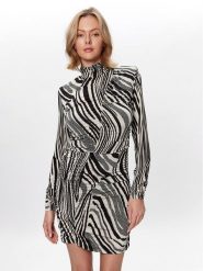 Gestuz Sukienka codzienna Oda 10906613 Czarny Slim Fit. Czarne sukienki Gestuz, na co dzień, xs, bez wzorów, z wiskozy, bez kołnierzyka, bez ramiączek, proste. Za 389.99 zł.