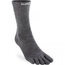 Skarpetki Injinji Liner Crew Wool. Szare skarpetki Injinji, bez wzorów, ze skóry. Za 138.50 zł.