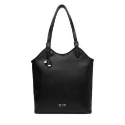 Torebka Nine West. Czarne shopper bag Nine West, bez wzorów, bez dodatków. Za 199.99 zł.