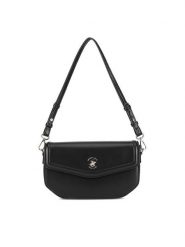 Beverly Hills Polo Club Torebka BHPC-L-001-06 Czarny. Czarne torebki klasyczne Beverly Hills Polo Club, bez wzorów, z materiału, bez dodatków. Za 179.99 zł.