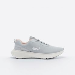 Buty do biegania damskie Kiprun Jogflow 100.1. Białe buty do biegania Decathlon, bez wzorów, z kauczuku, bez zapięcia, do biegania. Za 99.99 zł.