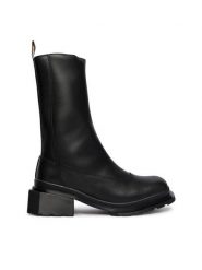 Dr. Martens Botki Maybole Hi Square DM41993001 Czarny. Czarne botki Dr Martens, bez wzorów, ze skóry, bez obcasa, na płaskiej podeszwie, bez zapięcia. Za 1,079.00 zł.