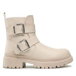 Botki JENNY. Brązowe botki Jenny, bez wzorów, bez obcasa, na płaskiej podeszwie, bez zapięcia. Za 129.99 zł.