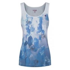 LOAP Alise damski top S – wzór kwiatowy. Białe topy ZSPORT, s, bez wzorów, bez kołnierzyka, bez ramiączek. Za 125.99 zł.