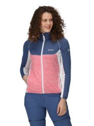 Regatta Kurtka polarowa "Hepley" w kolorze jasnoróżowo-niebieskim rozmiar: 34. Niebieskie kurtki Regatta, bez wzorów, z materiału, bez kaptura. Za 88.23 zł.