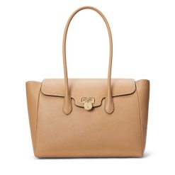 Torebka LAUREN RALPH LAUREN. Brązowe torebki klasyczne Lauren Ralph Lauren, bez wzorów, klasyczne, bez dodatków. Za 1,459.00 zł.