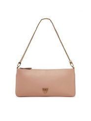 PINKO Torebka Horizontal Flat AI 24-25 102747 A20F Różowy. Czerwone kopertówki Pinko, bez wzorów, ze skóry, wizytowe, bez dodatków. Za 419.99 zł.