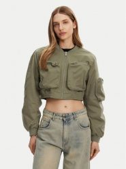 ONLY Kurtka bomber Saga 15336303 Zielony Regular Fit. Zielone kurtki ONLY, m, bez wzorów, z syntetyku, bez kaptura. Za 139.99 zł.
