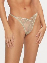 Hunkemöller Stringi Sali 300081 Zielony. Zielone stringi Hunkemöller, bez wzorów, z syntetyku. Za 39.99 zł.