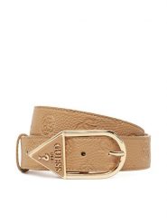 Guess Pasek Damski BW9223 P5235 Beżowy. Brązowe paski Guess, z aplikacjami, ze skóry. Za 199.99 zł.