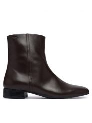 Vagabond Shoemakers Botki Mona 5955-001-35 Brązowy ciemny. Brązowe botki Vagabond Shoemakers, bez wzorów, ze skóry, bez obcasa, na płaskiej podeszwie, bez zapięcia. Za 649.99 zł.