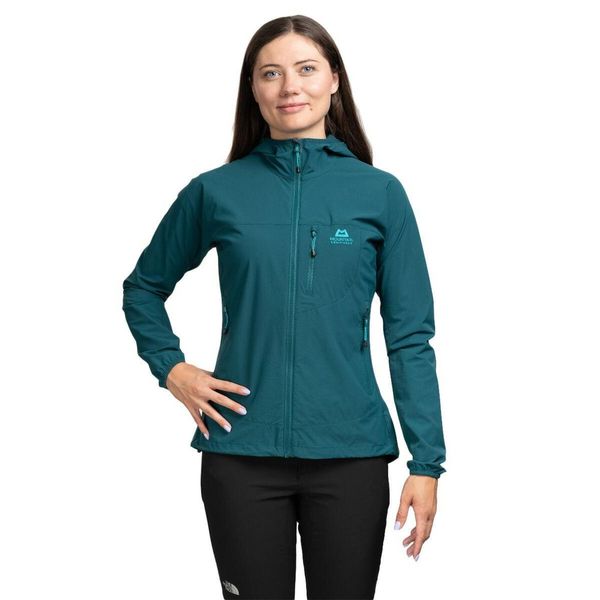 Kurtka softshell damska Echo Hooded Women. Zielone kurtki przejściowe sportowe MOUNTAIN EQUIPMENT, m, bez wzorów, z softshellu, bez kaptura, trekkingowe. Za 749.99 zł.