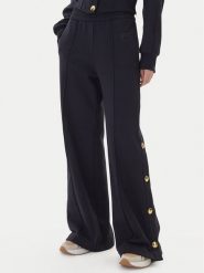 PINKO Spodnie dresowe Pasticciato 105649 A2TC Granatowy Regular Fit. Niebieskie spodnie dresowe Pinko, bez wzorów, z bawełny. Za 1,059.00 zł.
