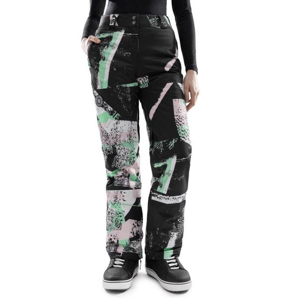 Spodnie snowboardowe damskie P1-W Groot. Brązowe spodnie narciarskie SIROKO, bez wzorów, z elastanu, narciarskie. Za 507.00 zł.