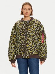 Alpha Industries Kurtka bomber 108010C Zielony Regular Fit. Zielone kurtki Alpha Industries, l, bez wzorów, z syntetyku, bez kaptura. Za 419.99 zł.