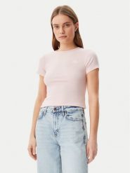 Guess T-Shirt W5GP62 KA0H1 Różowy Regular Fit. Czerwone t-shirty Guess, xl, z aplikacjami, z bawełny, bez kołnierzyka, bez ramiączek. Za 99.99 zł.