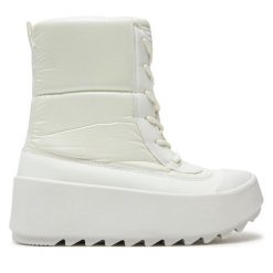 Śniegowce ALPINE PRO. Białe śniegowce Alpine Pro, bez wzorów, bez zapięcia. Za 429.99 zł.