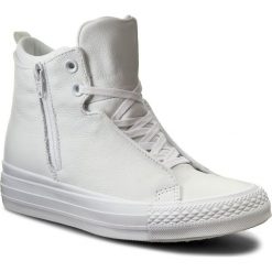 Trampki CONVERSE - Ctas Selene Monochrome Leather 553327C White/White/White. Białe trampki Converse, bez wzorów, z gumy, bez zapięcia. W wyprzedaży za 299.00 zł.