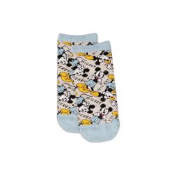 Skarpetki letnie damskie Disney Mickey. Niebieskie skarpetki Disney, bez wzorów, z bawełny. Za 94.50 zł.