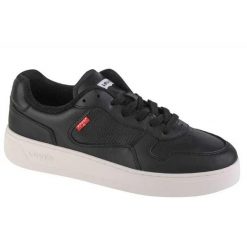 Damskie Skórzane Buty Treningowe Glide. Czarne buty trekkingowe Levi's, z gumy, bez zapięcia. Za 517.99 zł.