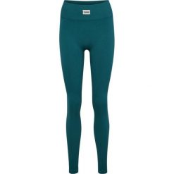 Damskie legginsy bezszwowe prążkowane Hummel Pulse. Zielone legginsy Hummel, bez wzorów, prążkowane, sportowe. Za 196.00 zł.