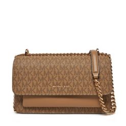 Torebka MICHAEL Michael Kors. Brązowe kopertówki MICHAEL Michael Kors, bez wzorów, wizytowe, bez dodatków. Za 709.99 zł.