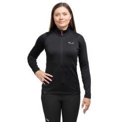 Bluza trekkingowa damska Puez PL HZ Fleece Women. Czarne bluzy Salewa, l, bez wzorów, z materiału, bez ramiączek, bez kaptura. Za 303.04 zł.