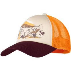 Czapka z daszkiem BUFF TRUCKER CAP SYLVA APRICOT. Białe czapki z daszkiem Buff, na lato, bez wzorów, z materiału, casualowe. Za 83.00 zł.
