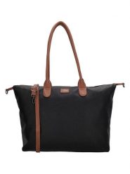 Charm Torebka w kolorze czarno-brązowym - 51 x 33 x 14,5 cm rozmiar: onesize. Czarne torby na laptopa Charm, bez wzorów, z materiału, na ramię. Za 152.99 zł.