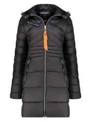 Geographical Norway Płaszcz pikowany w kolorze czarnym rozmiar: XXL. Czarne płaszcze Geographical Norway, xxl, bez wzorów, bez kaptura. Za 255.34 zł.