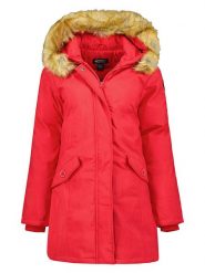 Canadian Peak Parka "Dinastipeak" w kolorze czerwonym rozmiar: S. Czerwone płaszcze Canadian Peak, s, bez wzorów, bez kaptura. Za 211.81 zł.