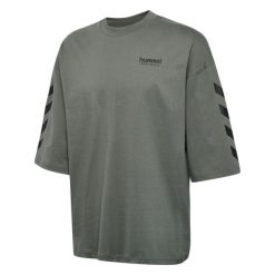 Oversized T-shirt Hummel Willy SW. Niebieskie t-shirty Hummel, bez wzorów, sportowe, bez kołnierzyka, bez ramiączek. Za 188.00 zł.
